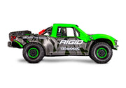 Traxxas 85086-4 Unlimited Desert Racer (UDR) Pro-Scale 4x4 Trophy Truck Green Rigid with LED Lights