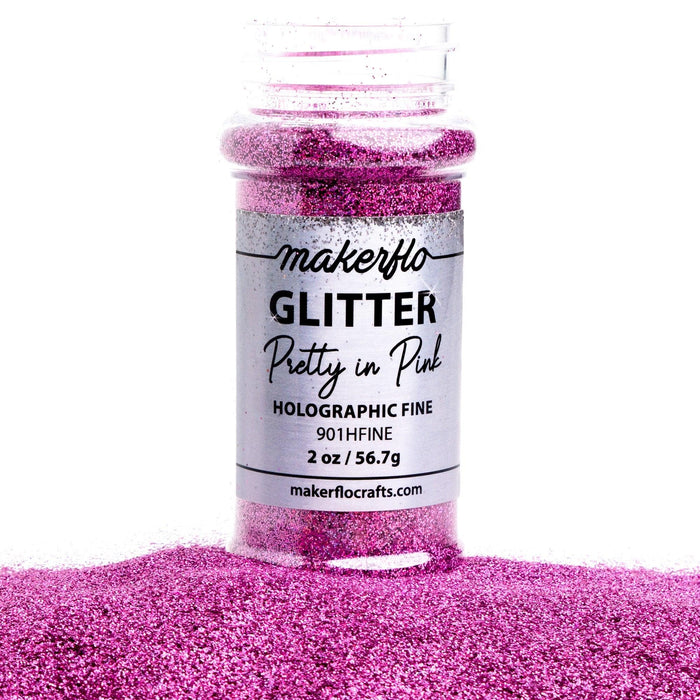 MakerFlo Crafts Pretty in Pink - Fine Glitter 2oz