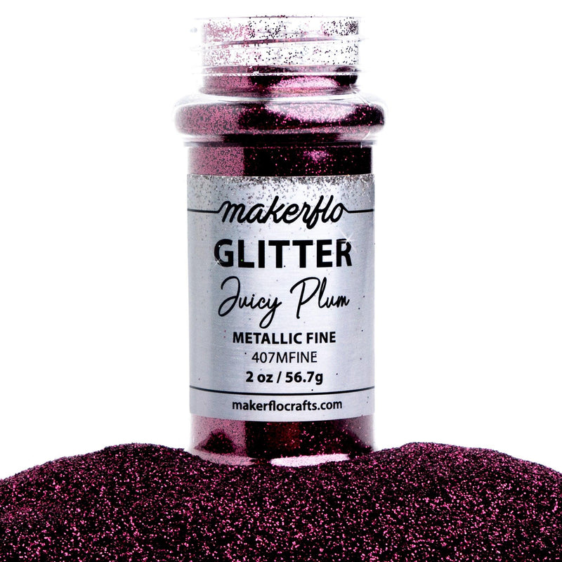 MakerFlo Crafts Juicy Plum - Fine Glitter 2oz