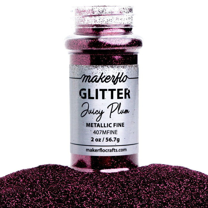 MakerFlo Crafts Juicy Plum - Fine Glitter 2oz