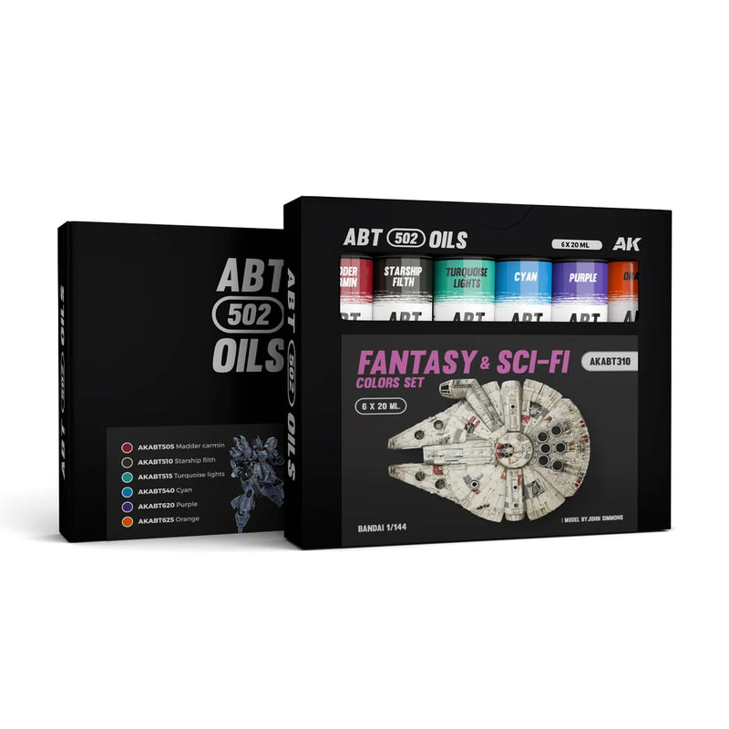 Abteilung 502 310 Fantasy & Sci-Fi Oil Paint Set (6 Colors) 20ml Tubes