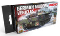 AK Interactive 802 German Modern Vehicles Colors Acrylic Paint Set (6 Colors) 17ml Bottles