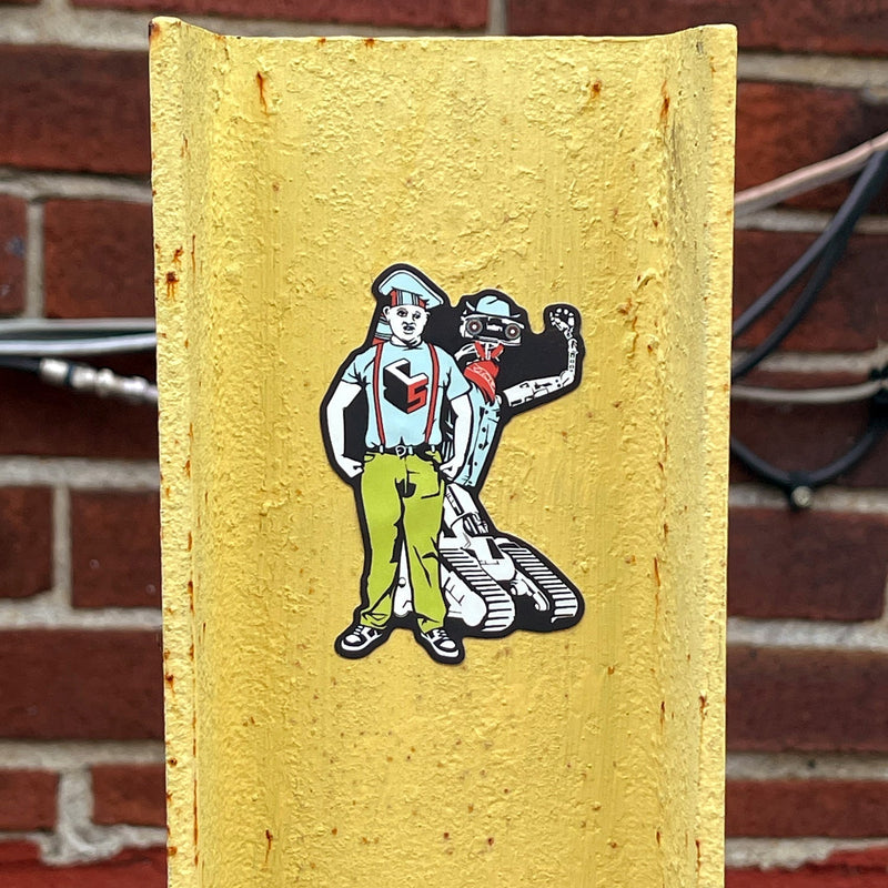 Chop Shop Studio Sloth and Johnny 5 Sticker