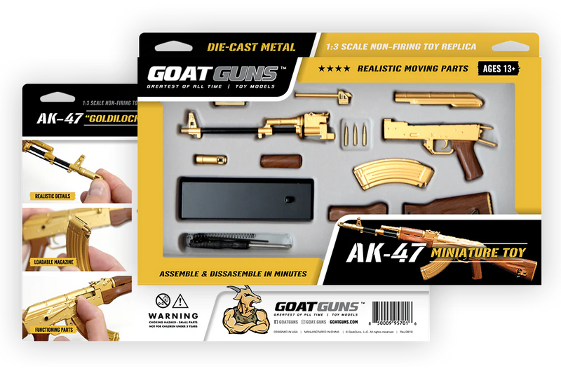 Goat Guns 1:3 Scale AK47 Model - Gold