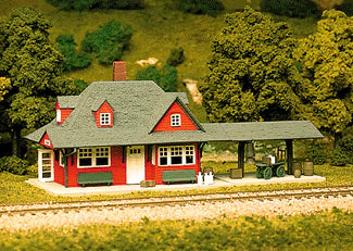 Atlas 706 HO Scale Hillside Passenger Station Kit