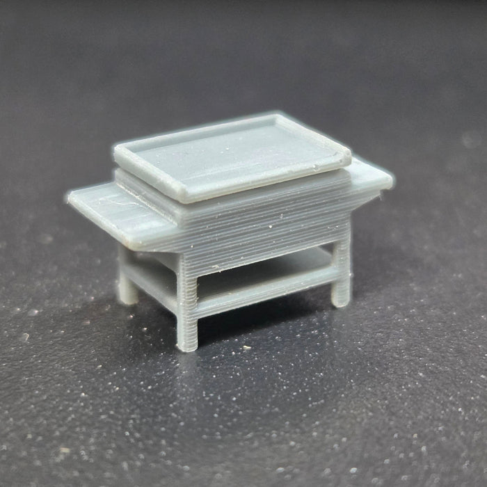 3G Resin Prints B-00044 HO Scale Flat Top Grill (Unpainted Resin Pack of 2)
