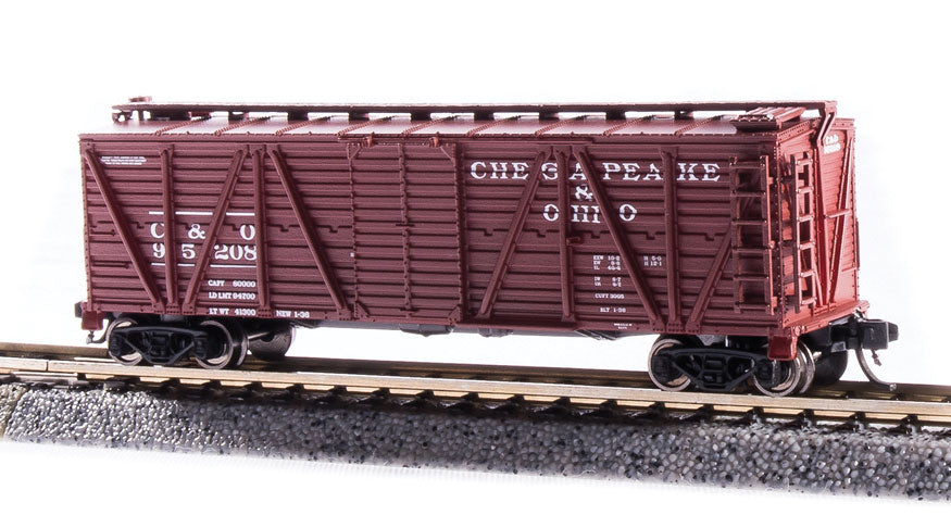 BLI 6590 N Scale K7 Stock Car Chesapeake & Ohio C&O (2 Pack)