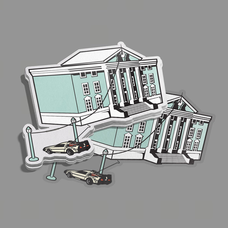 Chop Shop Studio Flux Capacitor Charger Sticker