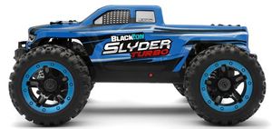 BlackZon 540201 Blue Slyder MT Turbo 1/16 RTR 4WD Brushless Monster Truck
