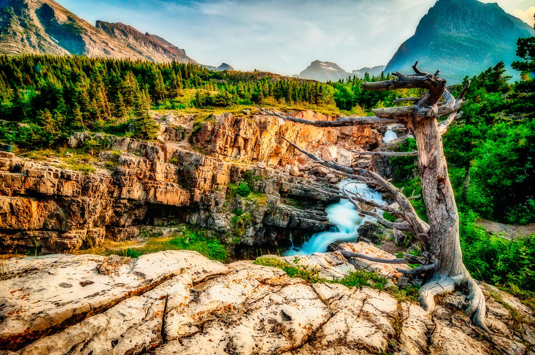 Wimberley Puzzle Company Swiftcurrent Falls, Glacier National Park Puzzle | 250, 500, 1000 Pieces