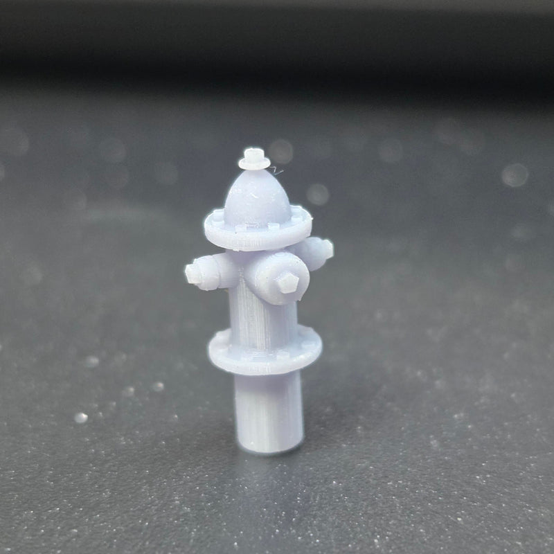 3G Resin Prints B-00001 HO Scale Fire Hydrants (Unpainted Resin Pack of 4)