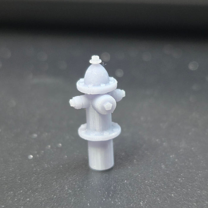 3G Resin Prints B-00001 HO Scale Fire Hydrants (Unpainted Resin Pack of 4)