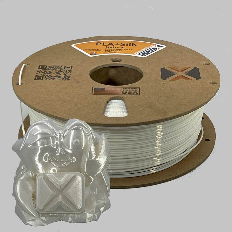 COEX 3D Frost White PLA+Silk 3D Filament