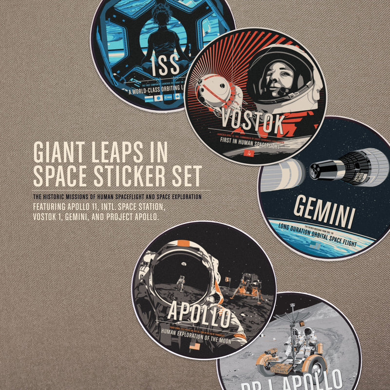 Chop Shop Studio Giant Leaps in Space Sticker Set