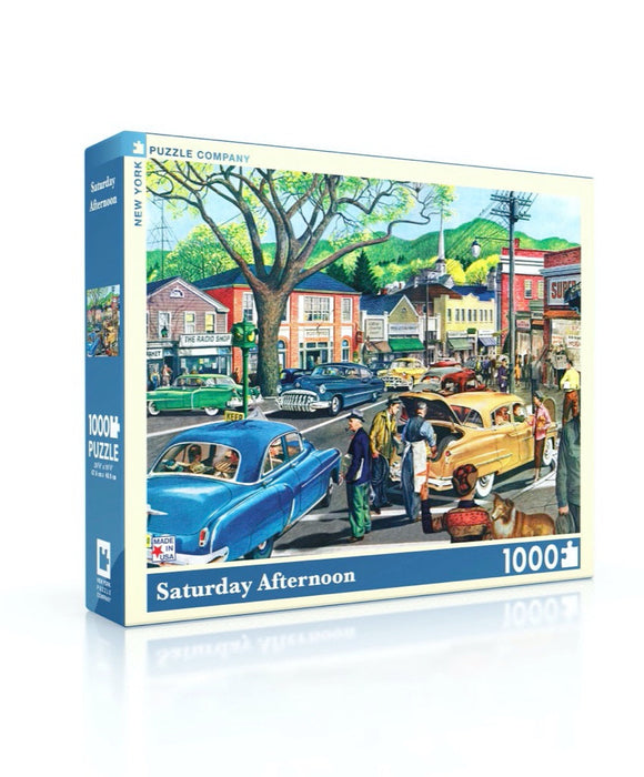 New York Puzzle Company Saturday Afternoon, 1000 Piece Jigsaw Puzzle
