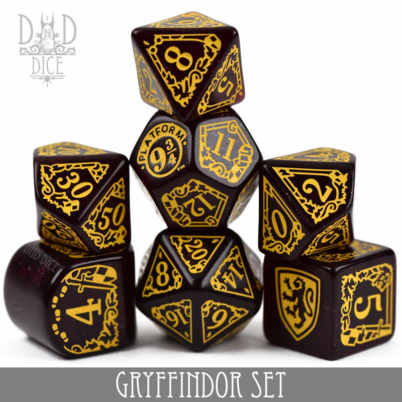 DND DICE Harry Potter - Gryffindor Dice Set