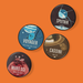 Chop Shop Studio Historic Robotic Spacecraft Series Buttons