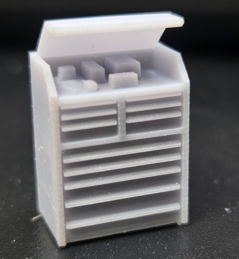 3G Resin Prints B-00028 HO Scale Large Tool Box (Unpainted Resin Pack of 2)