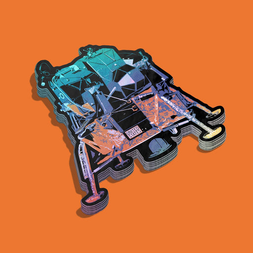 Chop Shop Studio Historic Missions: Apollo LEM Holographic Style Sticker