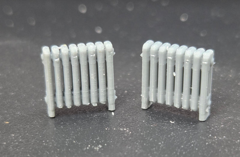3G Resin Prints B-00031 HO Scale Medium Steam Radiators (Unpainted Resin Pack of 8)