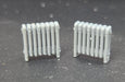 3G Resin Prints B-00031 HO Scale Medium Steam Radiators (Unpainted Resin Pack of 8)