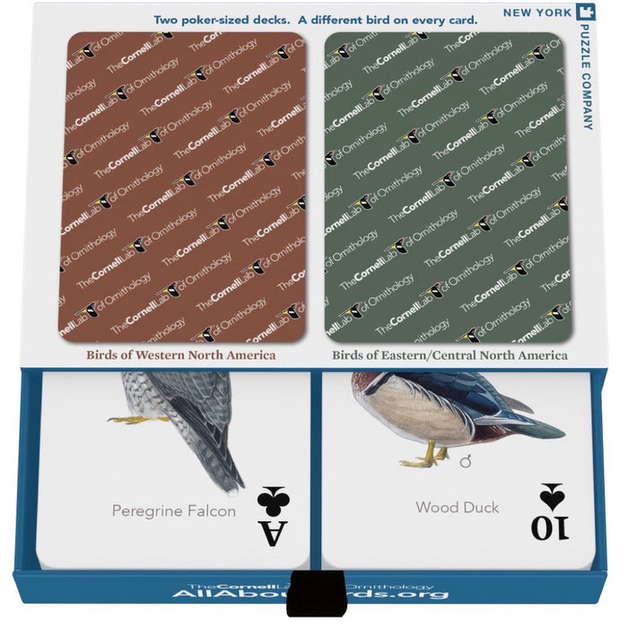 New York Puzzle Company Cornell Birds Double Deck Playing Cards