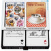 New York Puzzle Company Dog and Cat Cartoons Double Deck Playing Cards