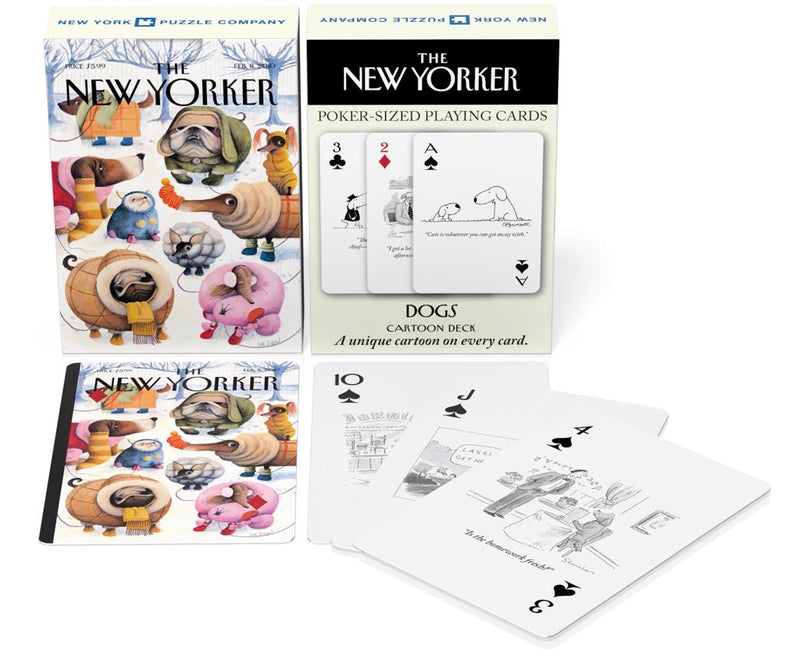 New York Puzzle Company Dog Cartoons Playing Cards