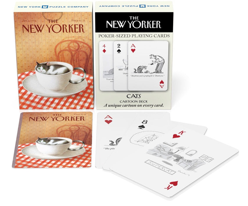 New York Puzzle Company Cat Cartoons Playing Cards