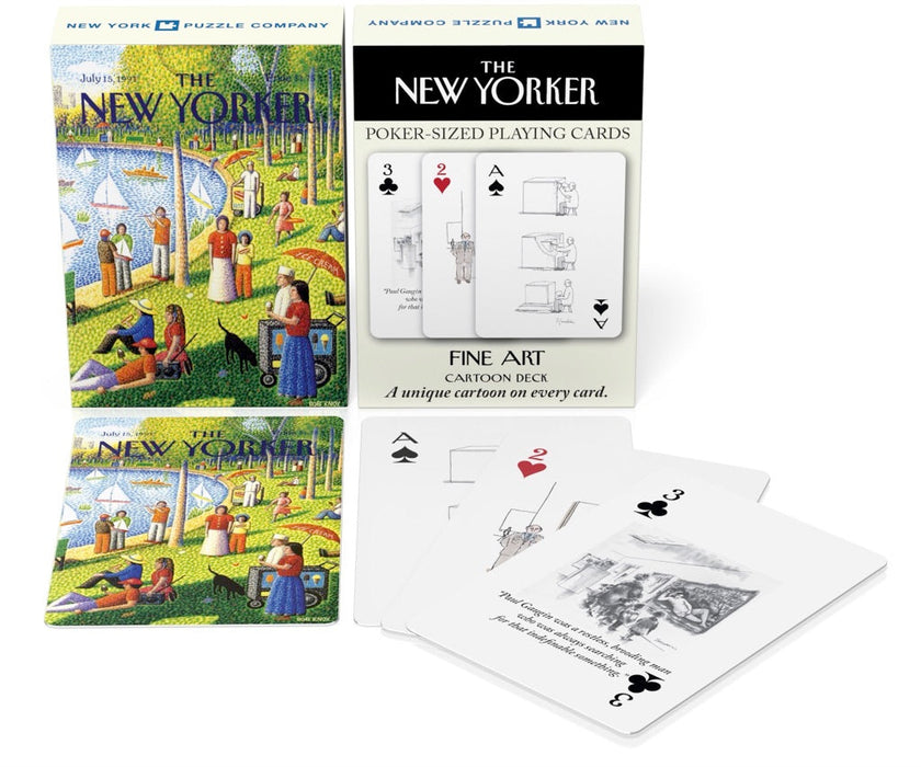 New York Puzzle Company Fine Arts Cartoons Playing Cards