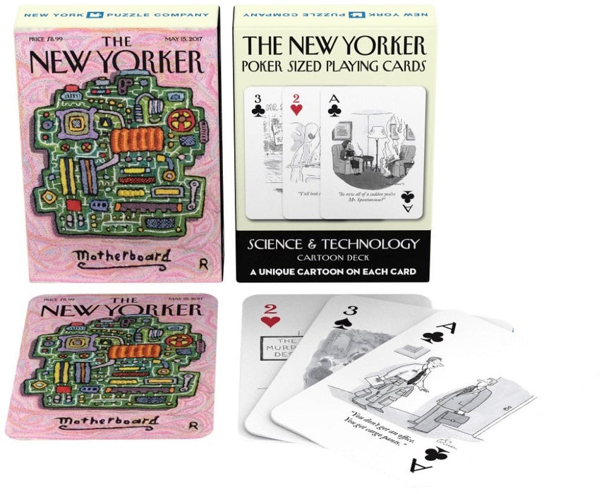New York Puzzle Company Science Cartoons Playing Cards