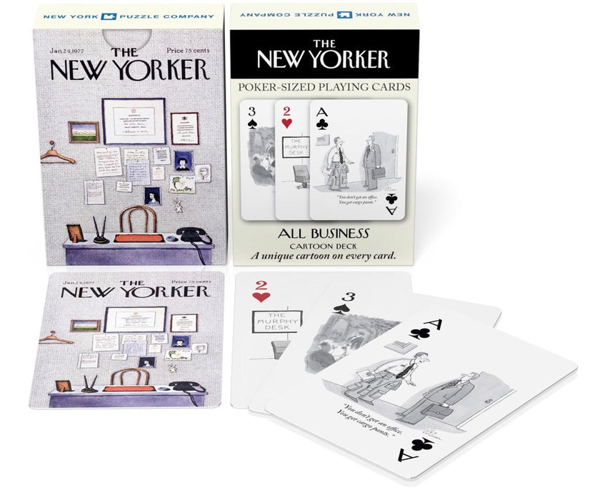 New York Puzzle Company Business and Office Cartoons Playing Cards