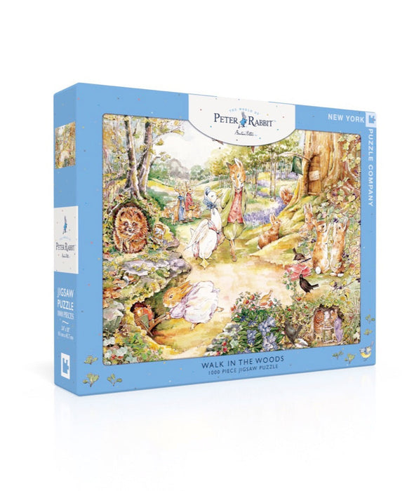 New York Puzzle Company Walk in the Woods, 1000 Piece Jigsaw Puzzle