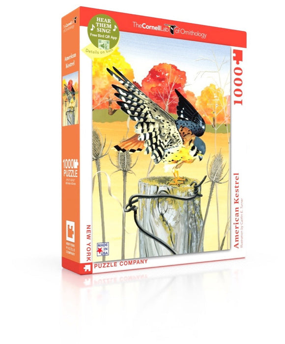 New York Puzzle Company American Kestrel, 1000 Piece Jigsaw Puzzle
