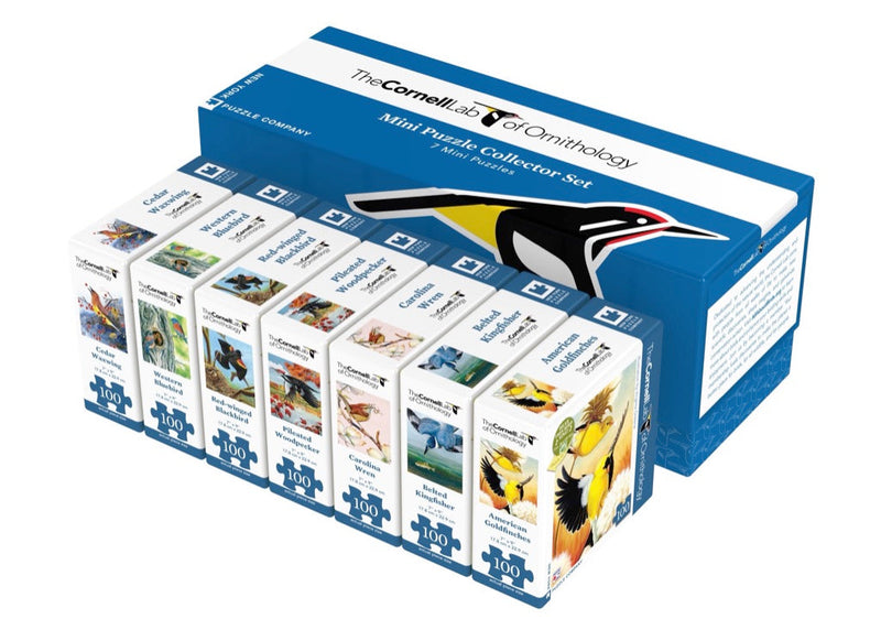New York Puzzle Company Cornell Birds Mini Puzzle Collector's Set