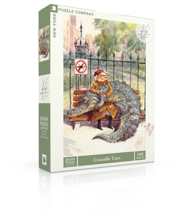 New York Puzzle Company Crocodile Tears, 500 Piece Jigsaw Puzzle