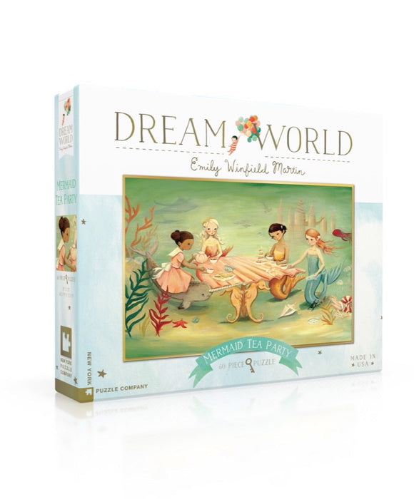 New York Puzzle Company Mermaid Tea Party, 60 Piece Jigsaw Puzzle