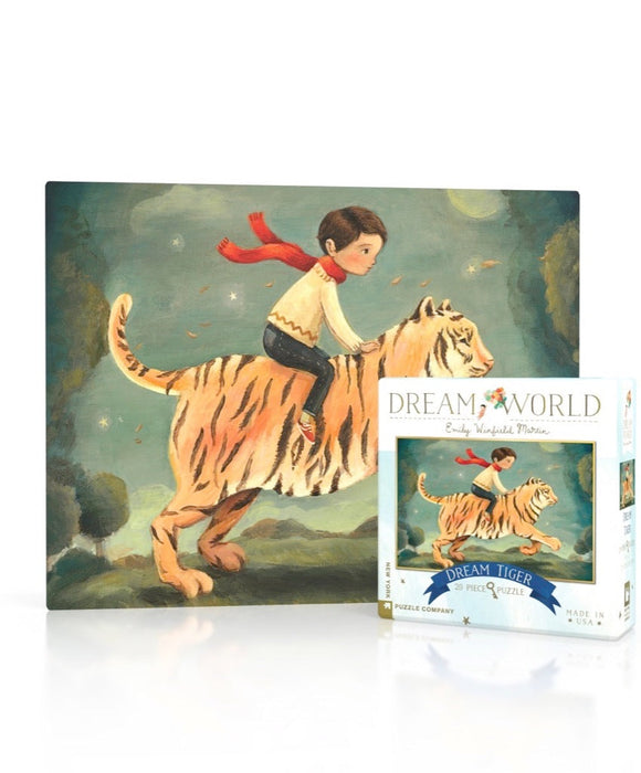 New York Puzzle Company Dream Tiger Mini, 20 Piece Jigsaw Puzzle