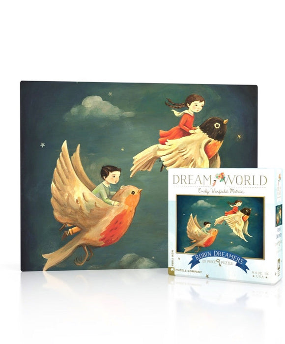 New York Puzzle Company Robin Dreamers Mini, 20 Piece Jigsaw Puzzle