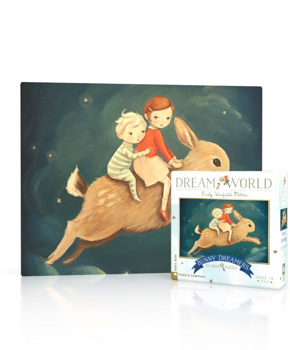 New York Puzzle Company Bunny Dreamers Mini, 20 Piece Jigsaw Puzzle