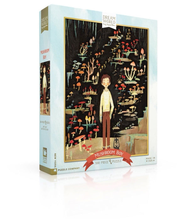 New York Puzzle Company Mushroom Boy, 500 Piece Jigsaw Puzzle