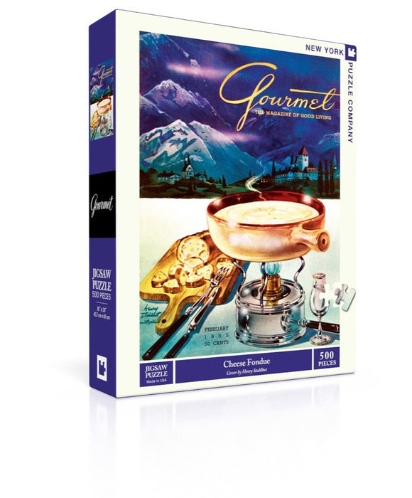 New York Puzzle Company Cheese Fondue, 500 Piece Jigsaw Puzzle