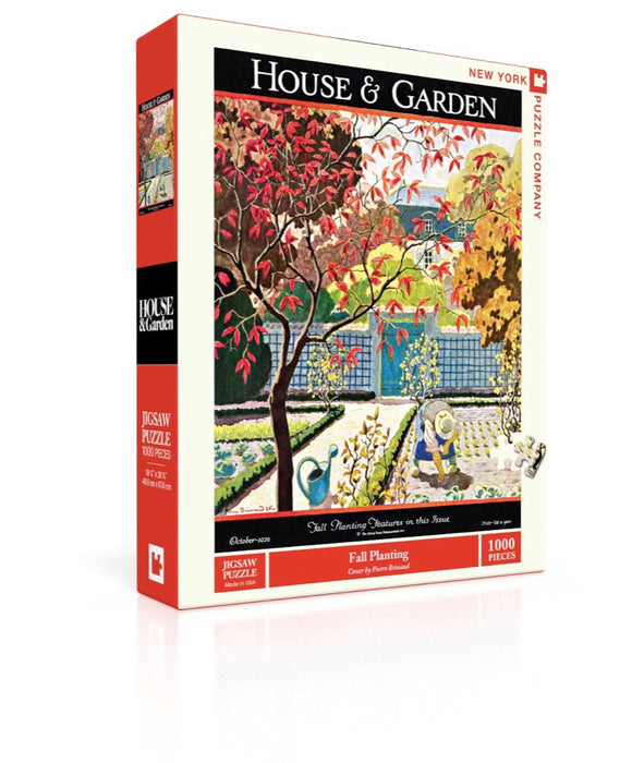 New York Puzzle Company Fall Planting, 1000 Piece Jigsaw Puzzle