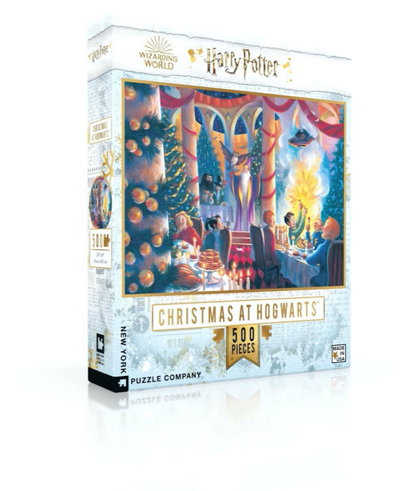 New York Puzzle Company Christmas at Hogwarts, 500 Piece Jigsaw Puzzle