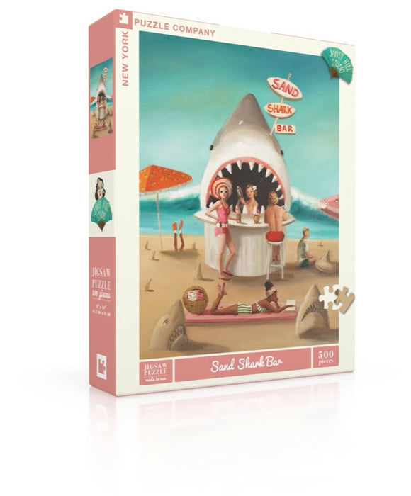 New York Puzzle Company Sand Shark Bar, 500 Piece Jigsaw Puzzle