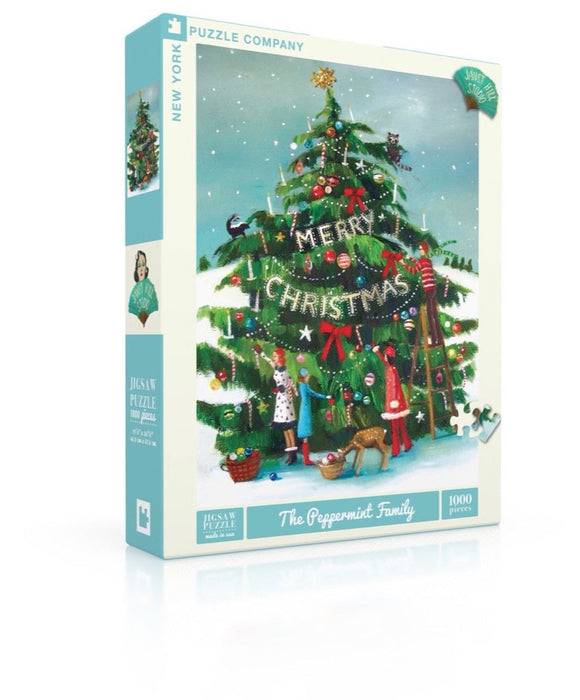 New York Puzzle Company The Peppermint Family, 1000 Piece Jigsaw Puzzle