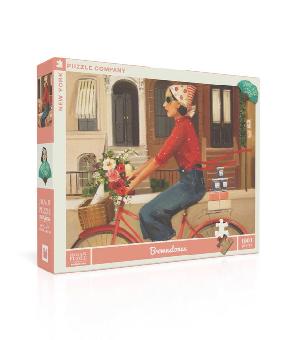 New York Puzzle Company Brownstones, 1000 Piece Jigsaw Puzzle