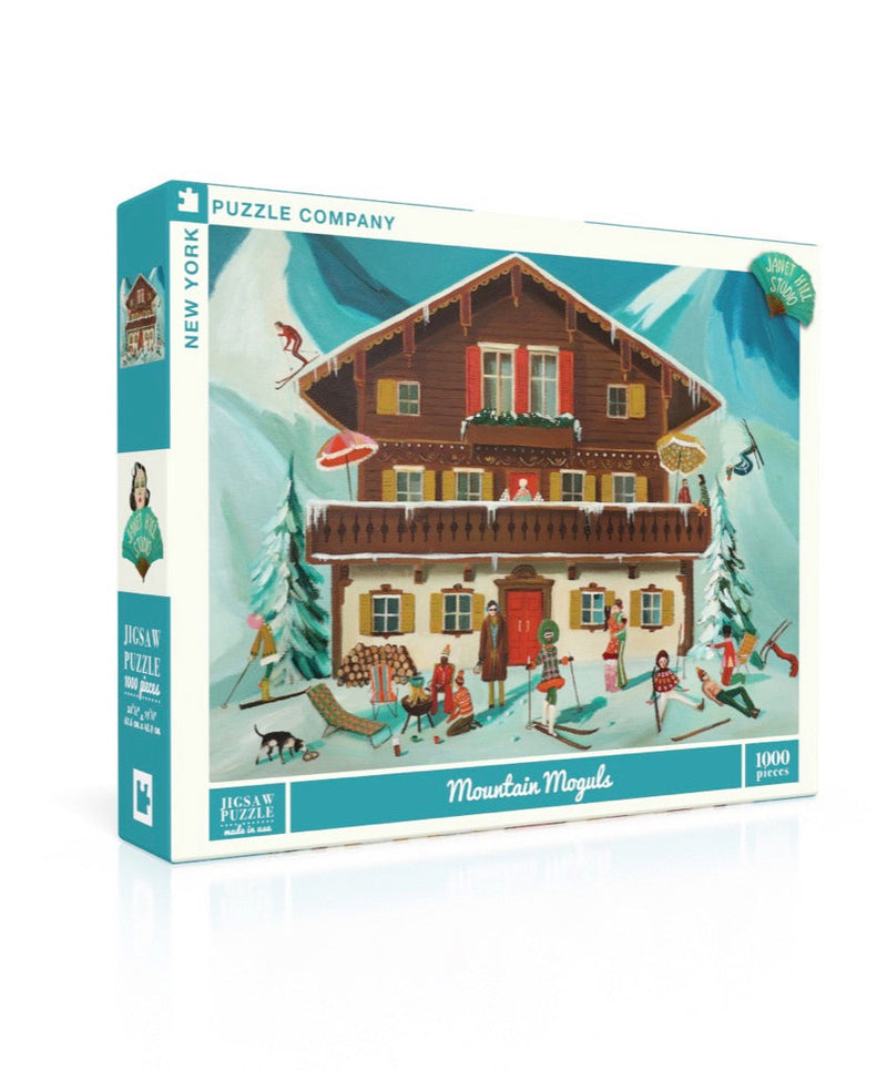 New York Puzzle Company Mountain Moguls, 1000 Piece Jigsaw Puzzle