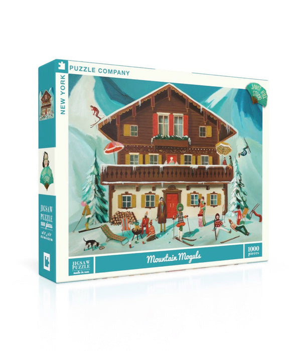 New York Puzzle Company Mountain Moguls, 1000 Piece Jigsaw Puzzle