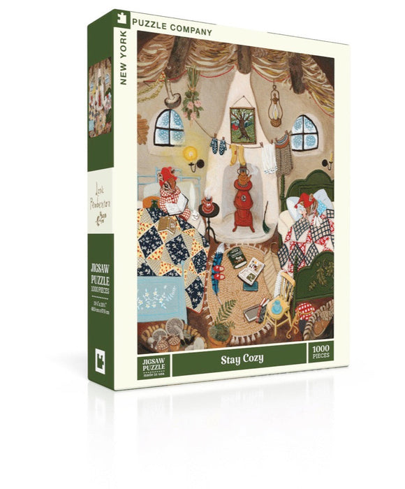 New York Puzzle Company Stay Cozy, 1000 Piece Jigsaw Puzzle